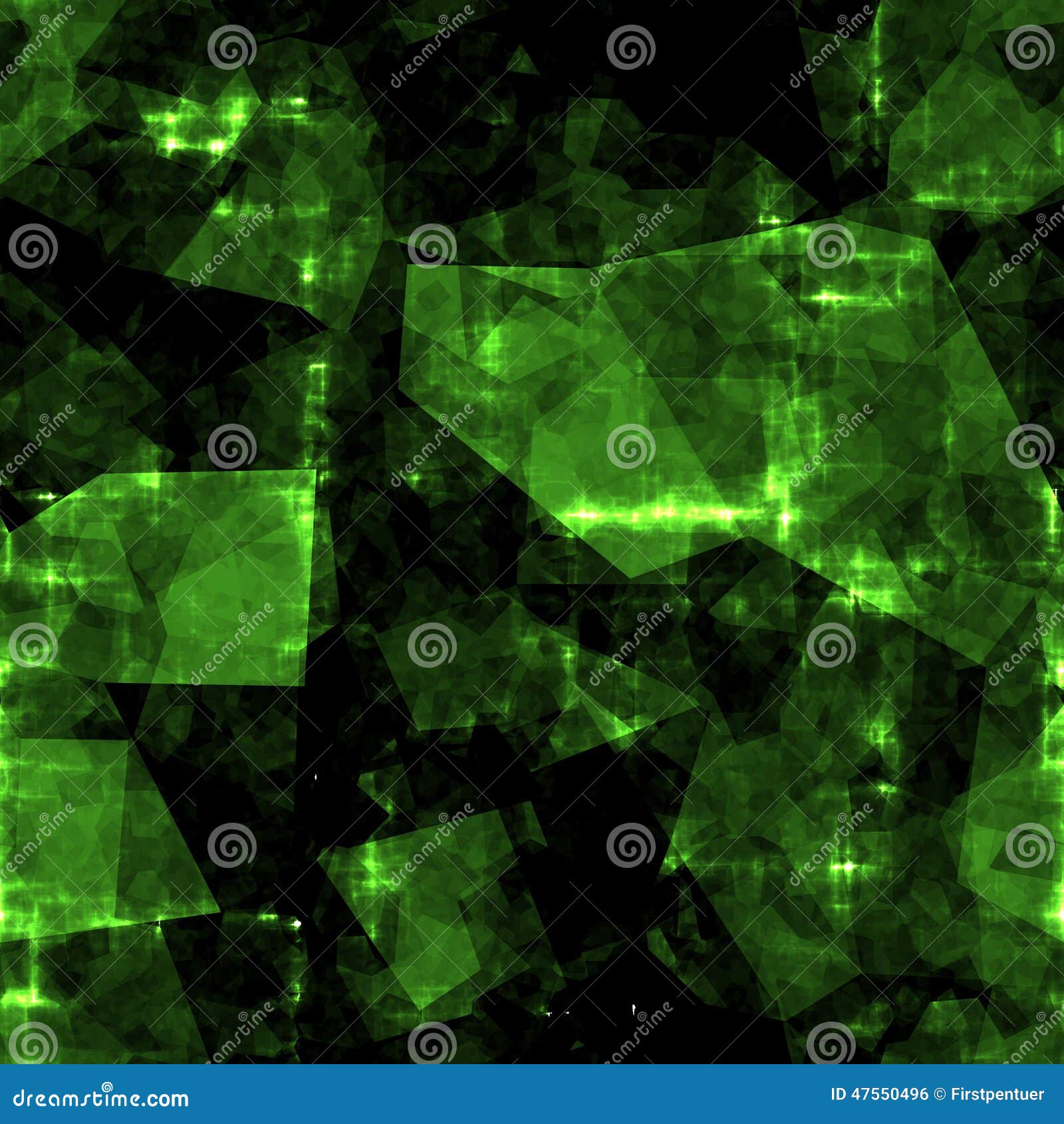 Abstract Green Crystal Seamless Background Stock Illustration