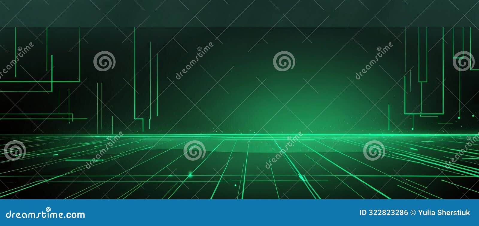 abstract green digital tech and a high-tech background for promoting tech device products and for selling product,green