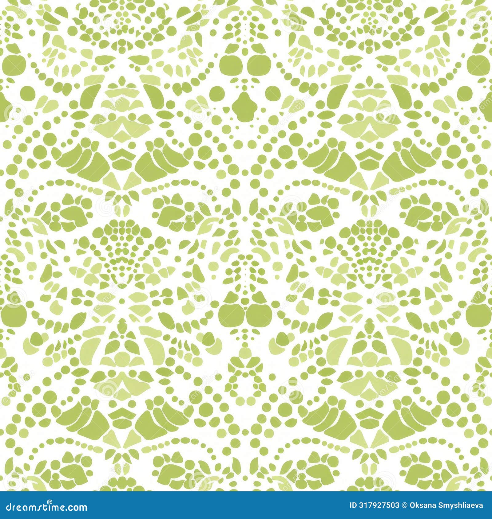 abstract green foliage-inspired pattern for backgrounds and textiles