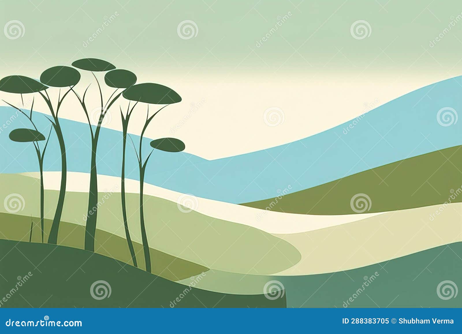 abstract green landscape. minimal backgroundabstract green landscape. minimal backgroundabstract