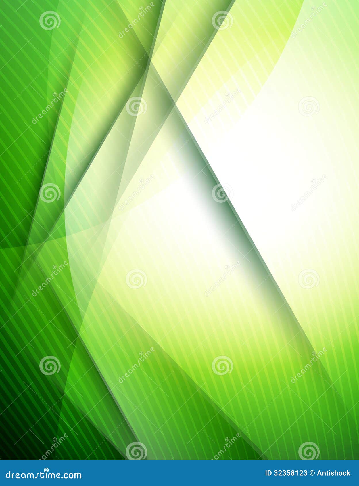Abstract Green Lines Design Template Stock Vector Illustration of