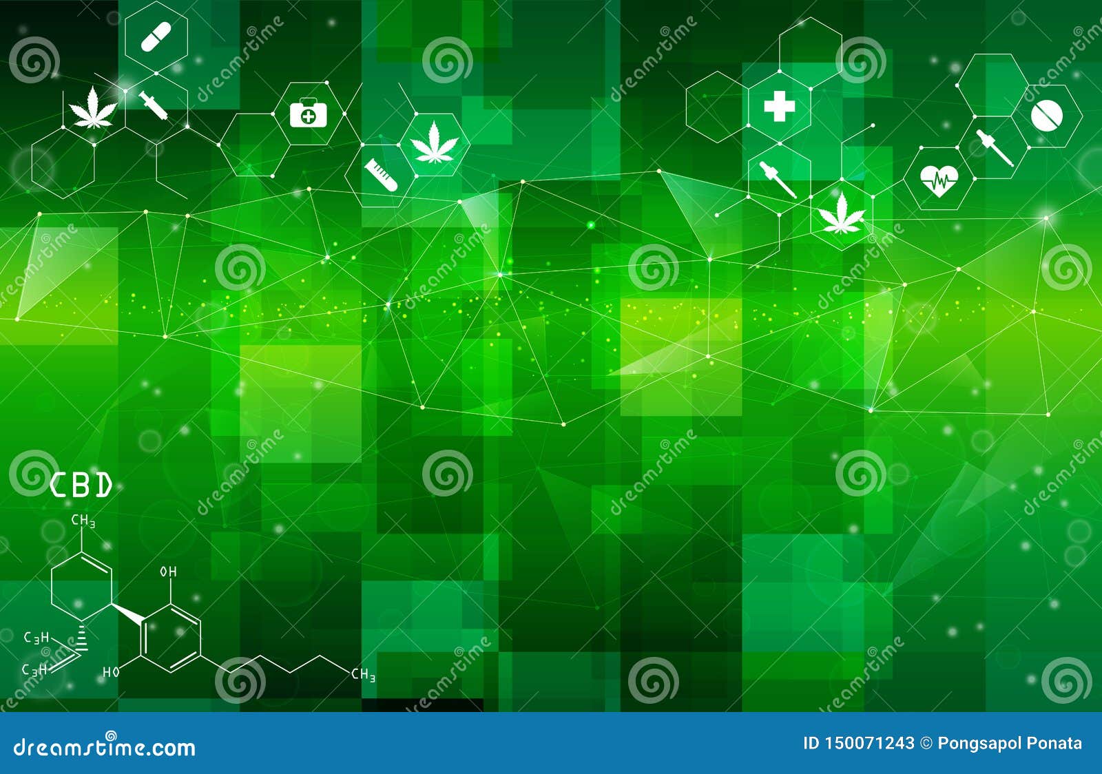 green medical background