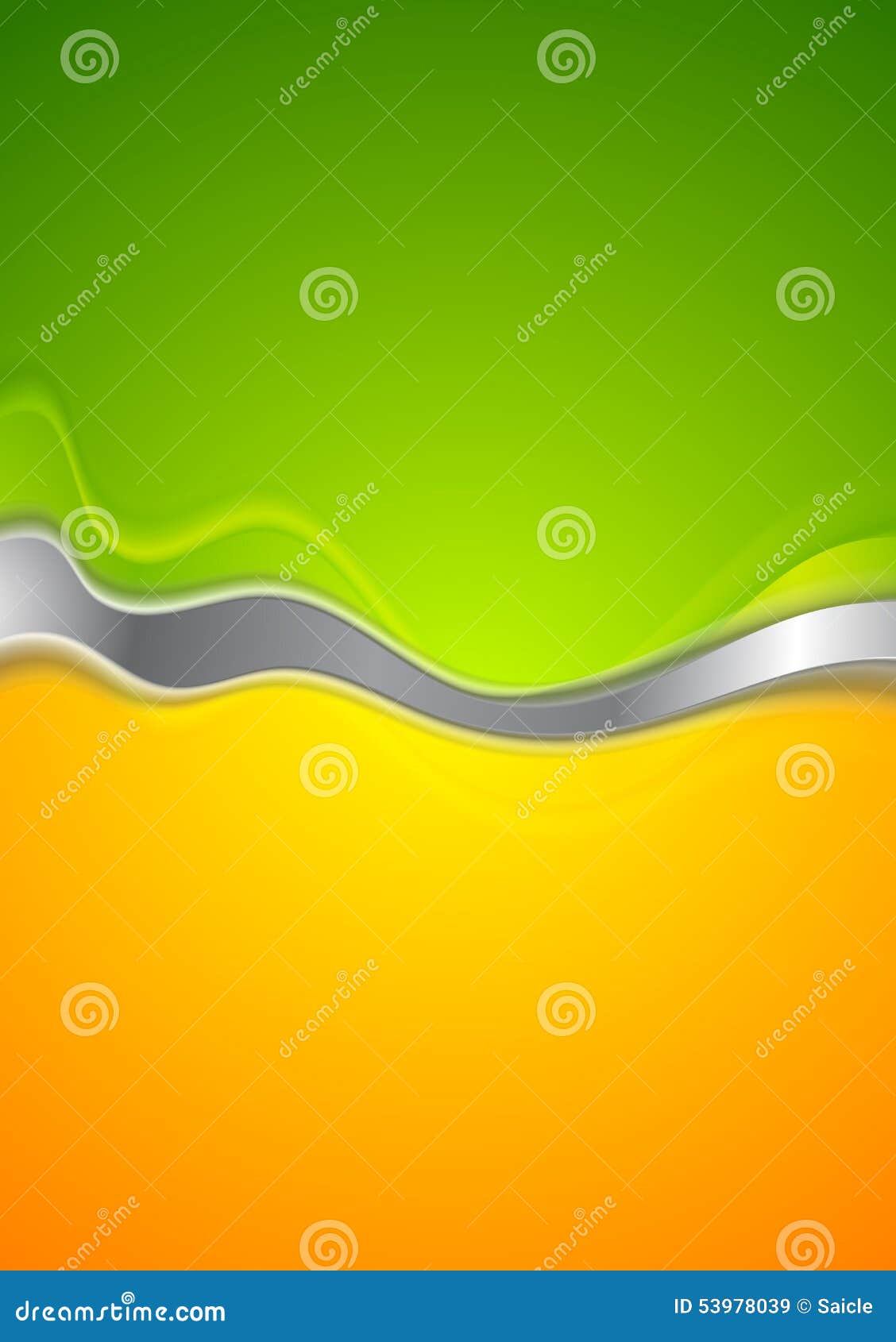 Abstract Green And Orange Background Illustration 53978039 - Megapixl