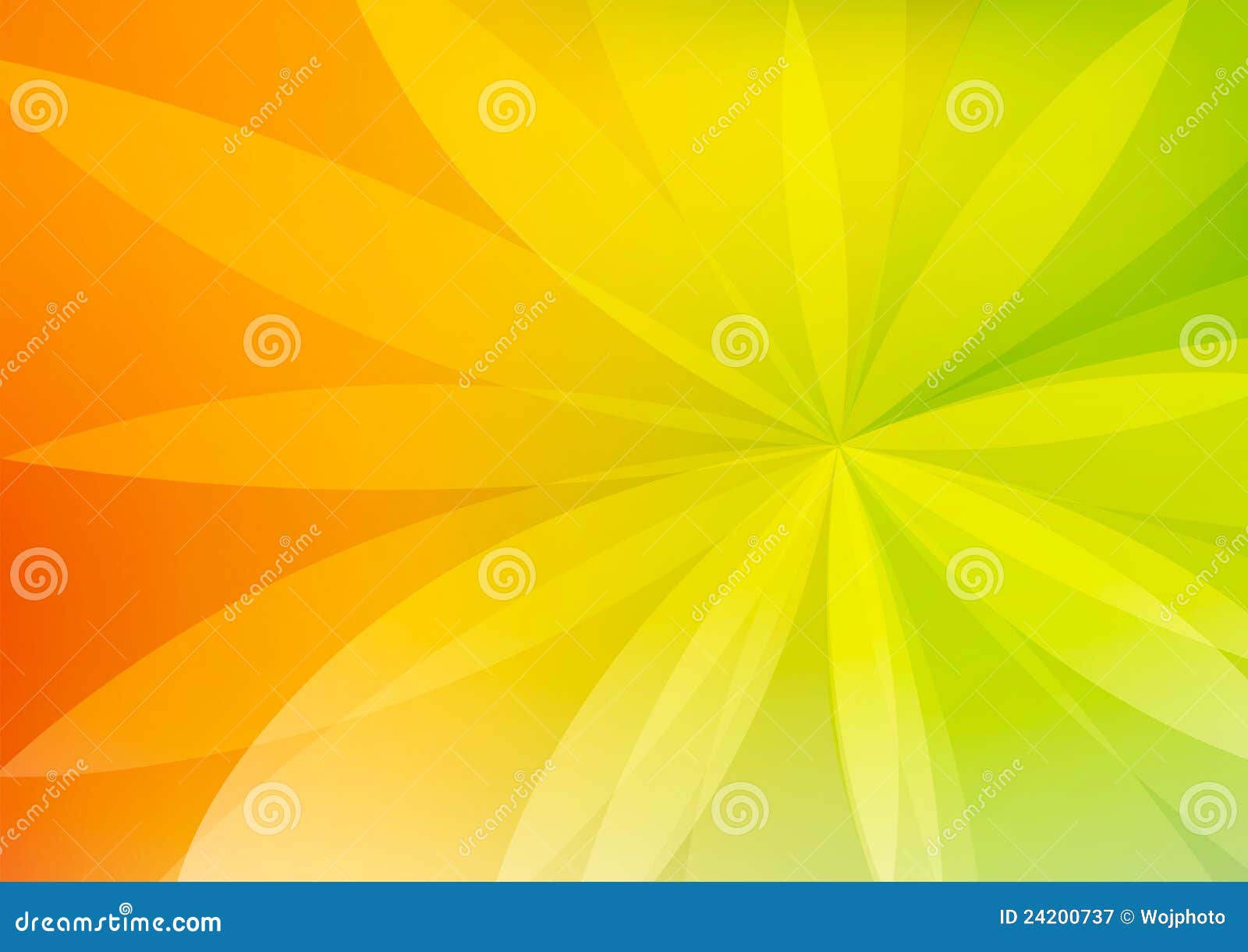 Abstract Green And Orange Background Wallpaper Stock Illustration