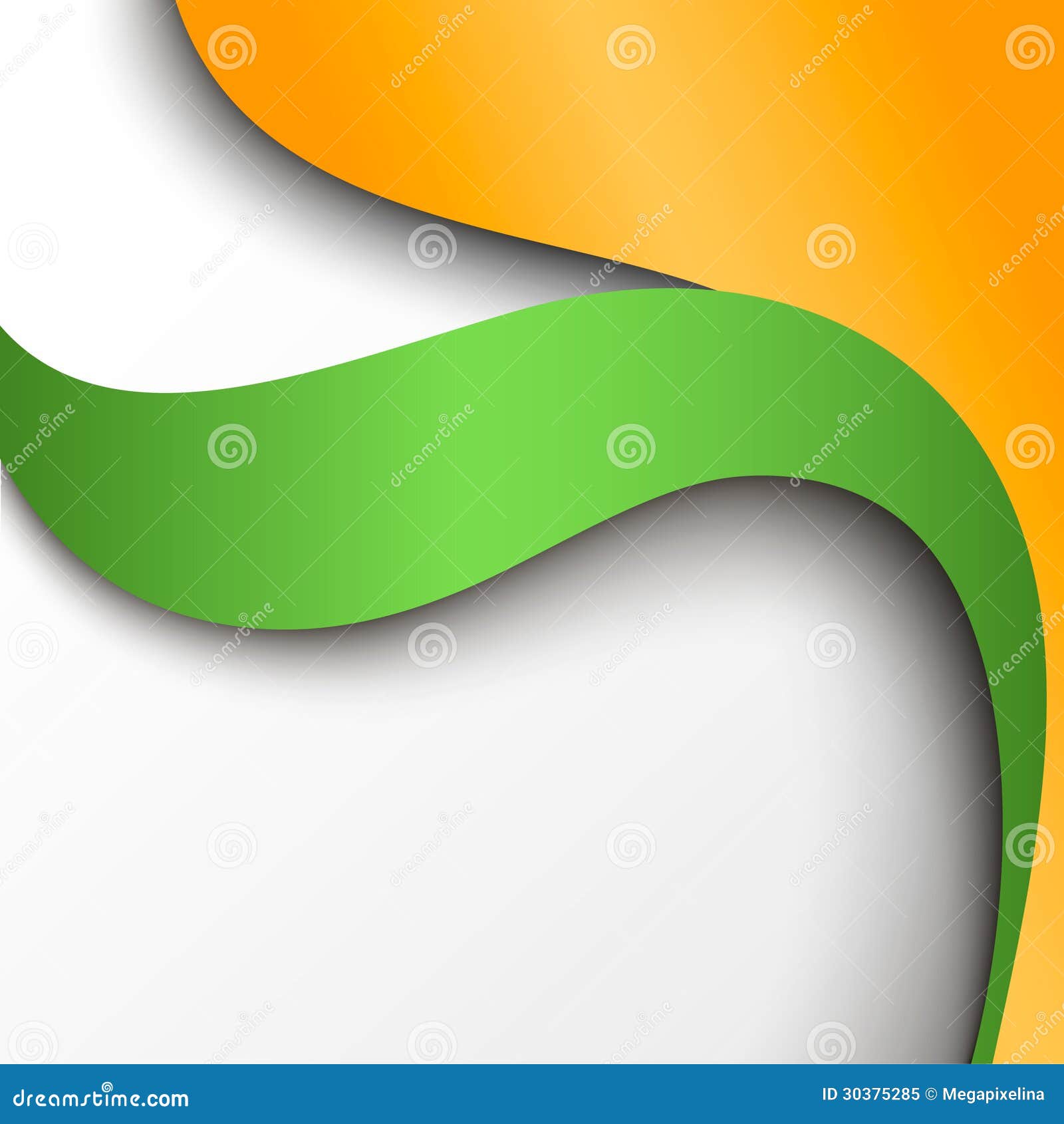 Abstract Green and Orange Paper Background Stock Vector - Illustration of  conservation, border: 30375285