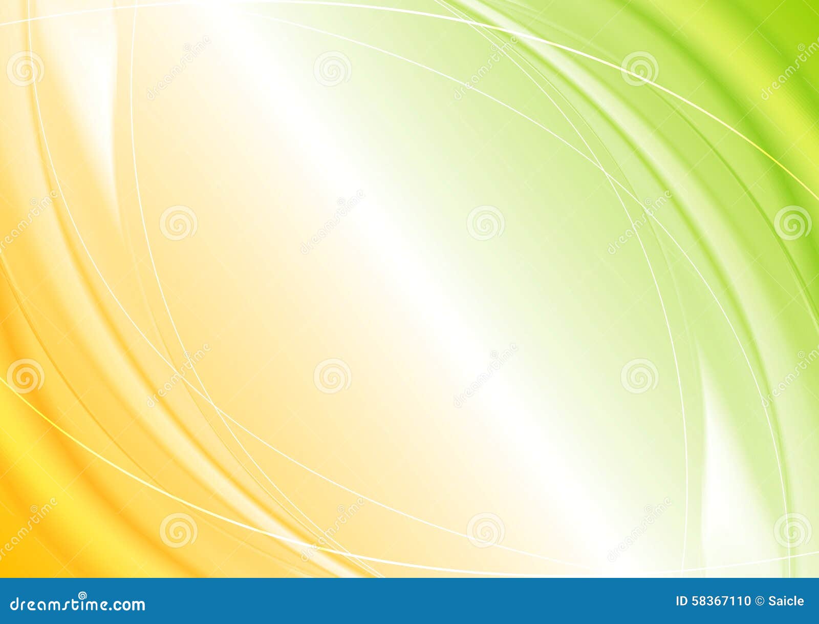 Abstract Green Orange Wavy Template Design Stock Vector - Illustration of  contrast, futuristic: 58367110