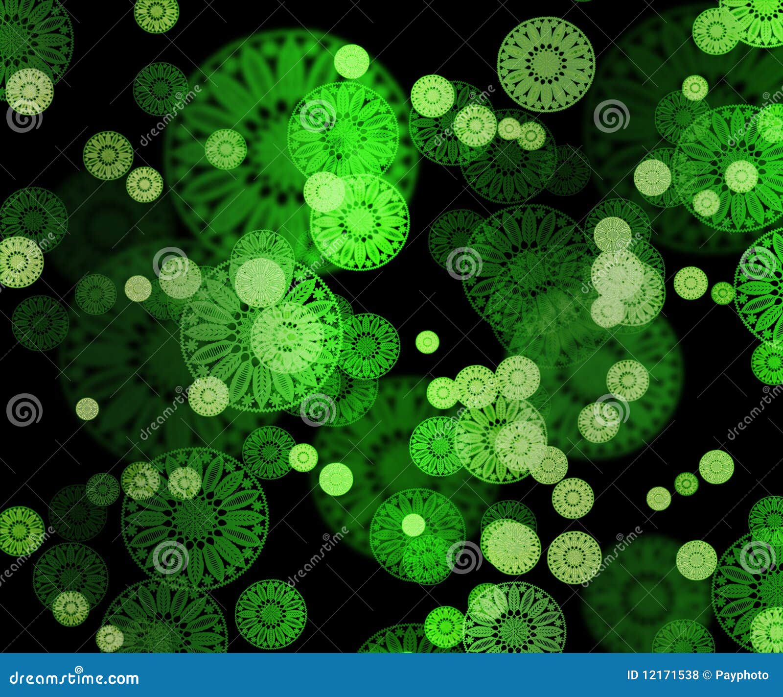 Abstract Green Round Background Stock Illustration Illustration of