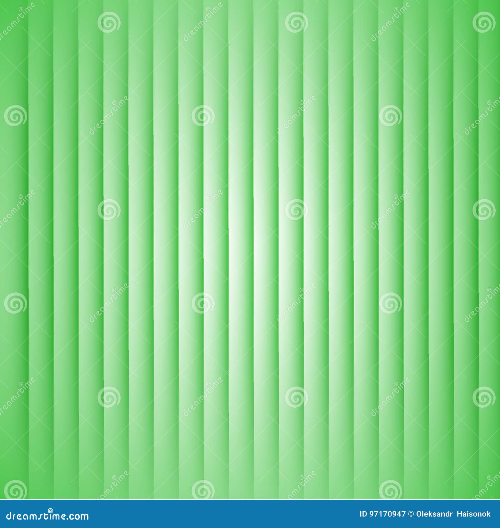 Abstract Green Stripes on a White Background Stock Vector