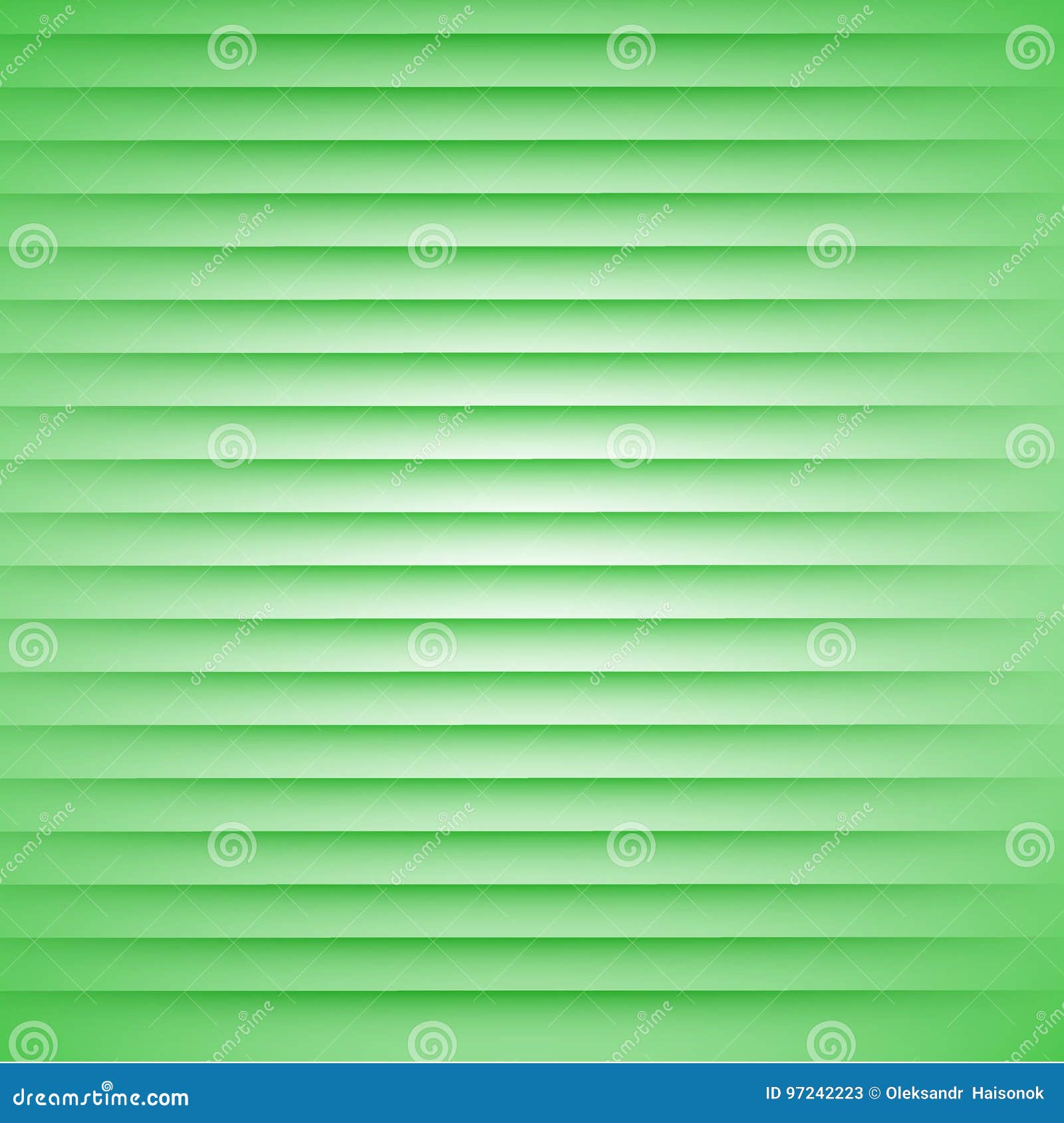 Abstract Green Stripes on a White Background Stock Vector