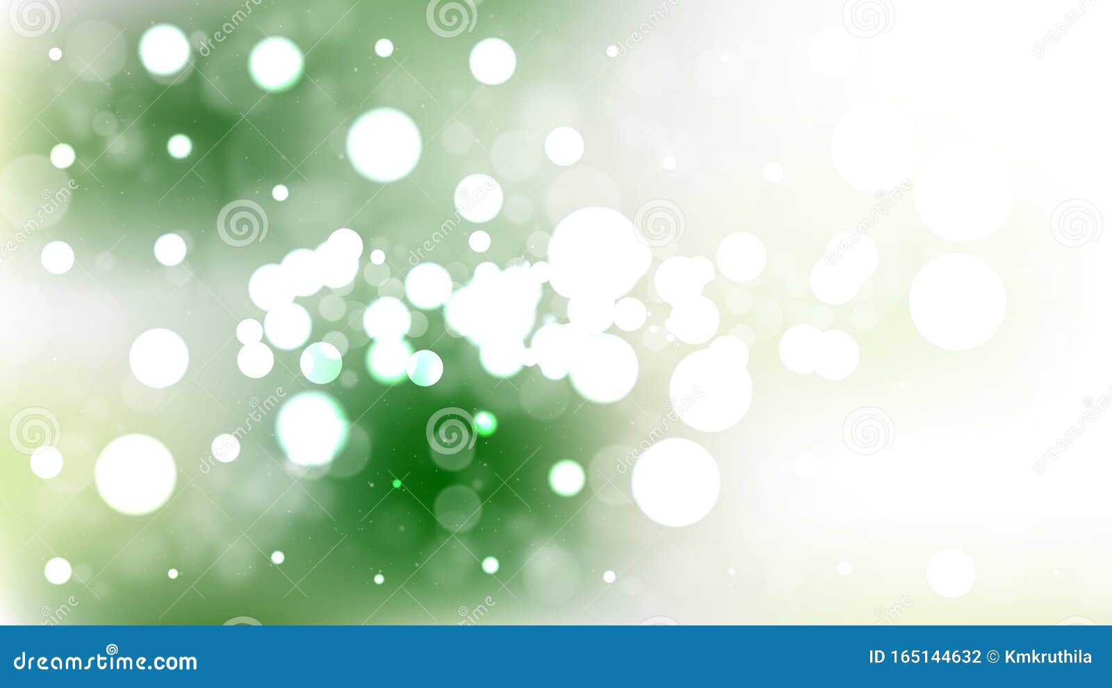 Abstract Green and White Blurry Lights Background Image Stock Vector