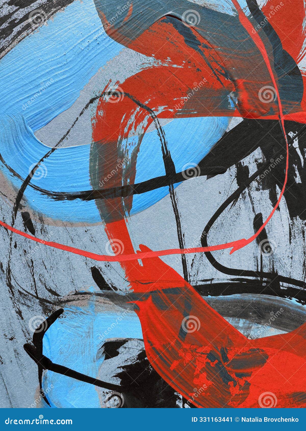 abstract grunge background. paint strokes on a dark background. black and red