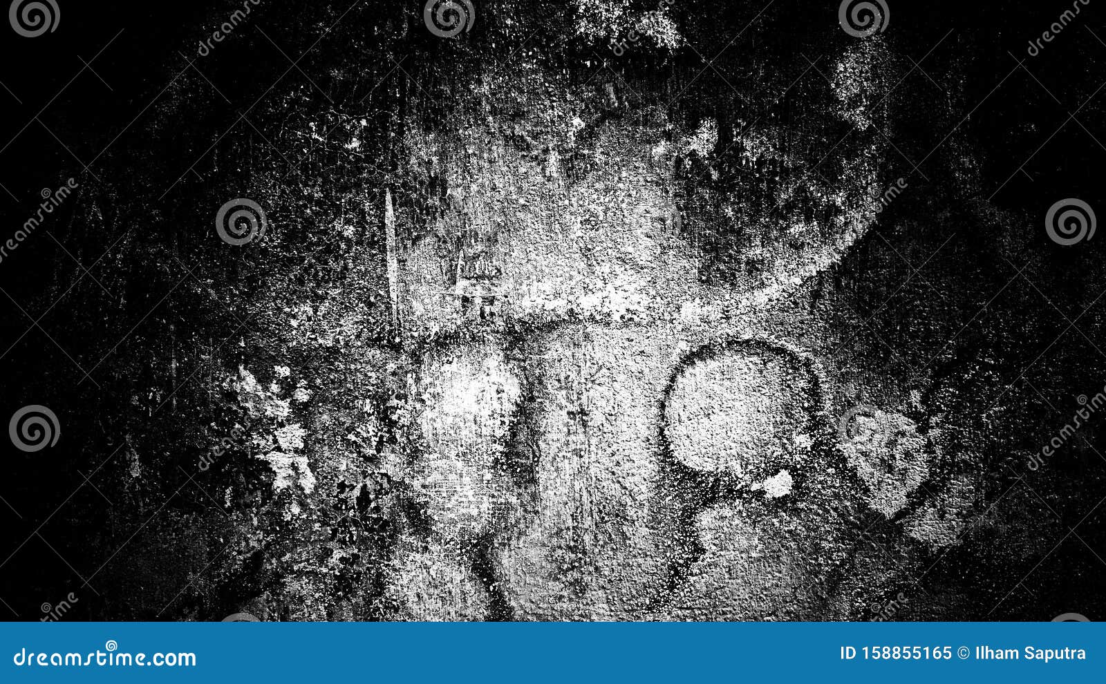 Abstract Grunge Concrete Wall Texture Background Black And White So