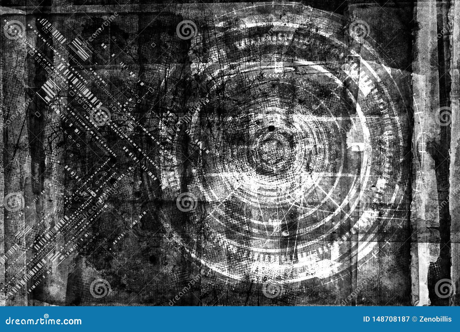 abstract grunge futuristic cyber technology  backgroun. urban cyber punk d.