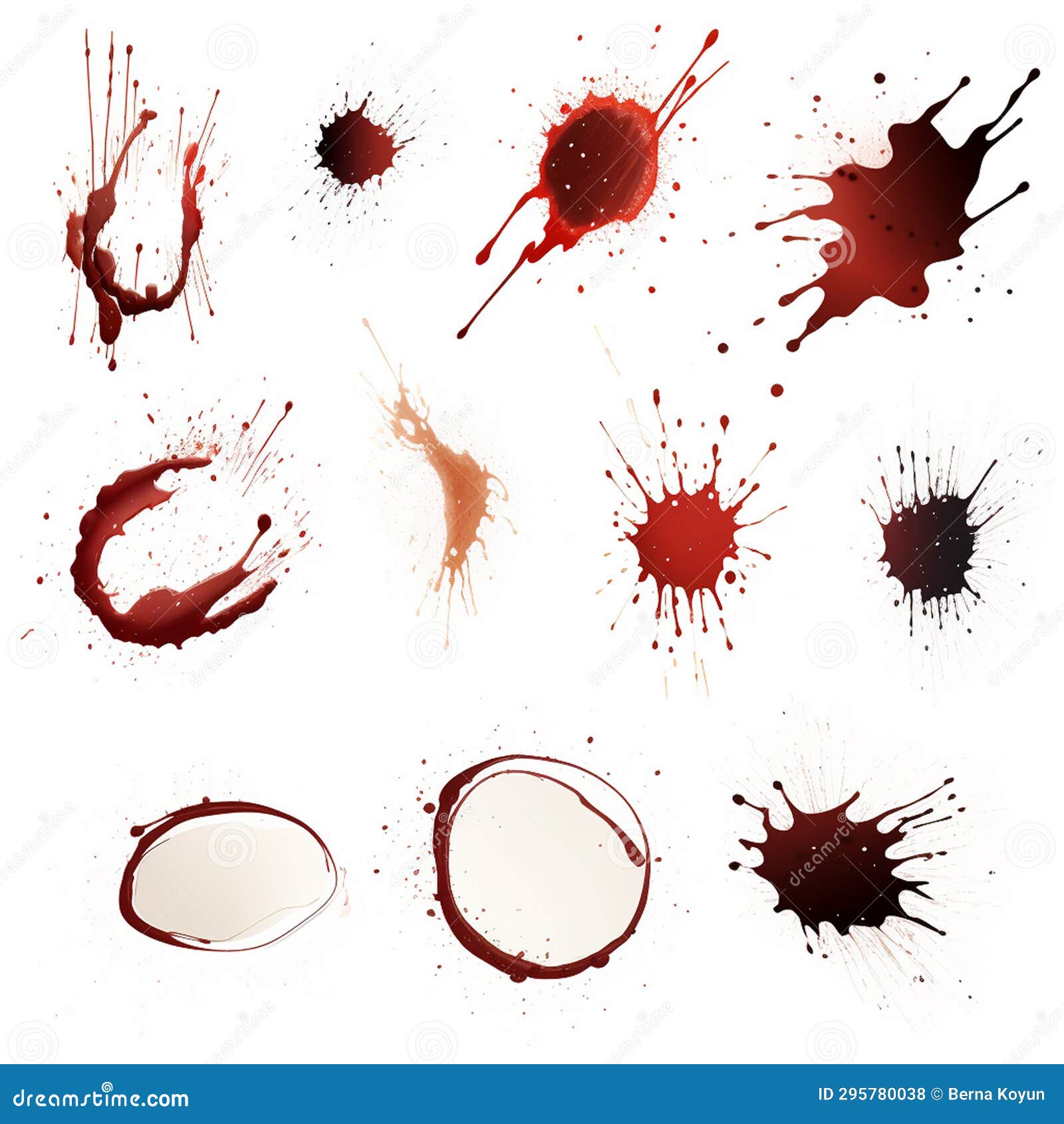 abstract grunge splat on white backdrop