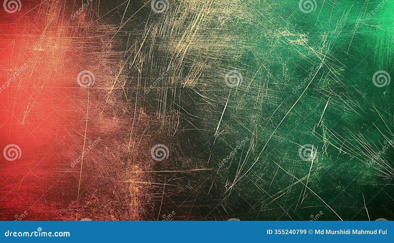 abstract grunge texture featuring red and green gradient with scratched pattern backdrop