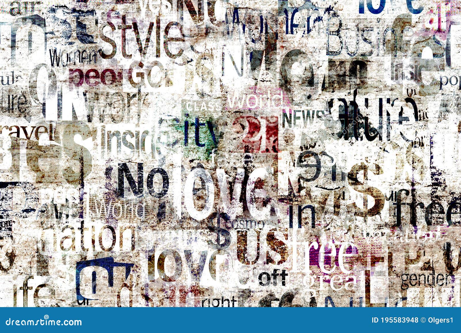 abstract grunge urban geometric chaotic words, letters background