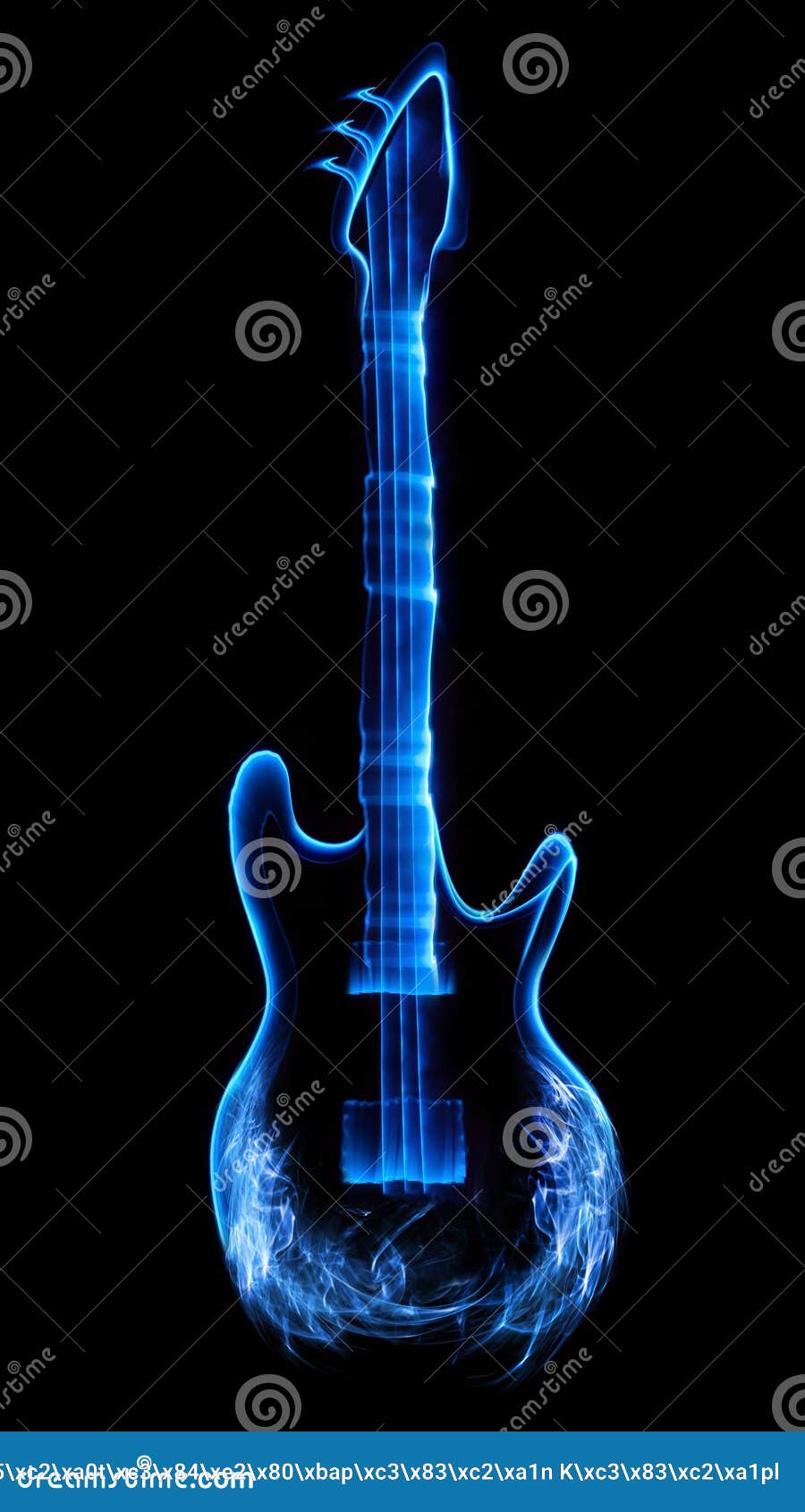 Abstract guitar stock illustration. Illustration of design 135825606