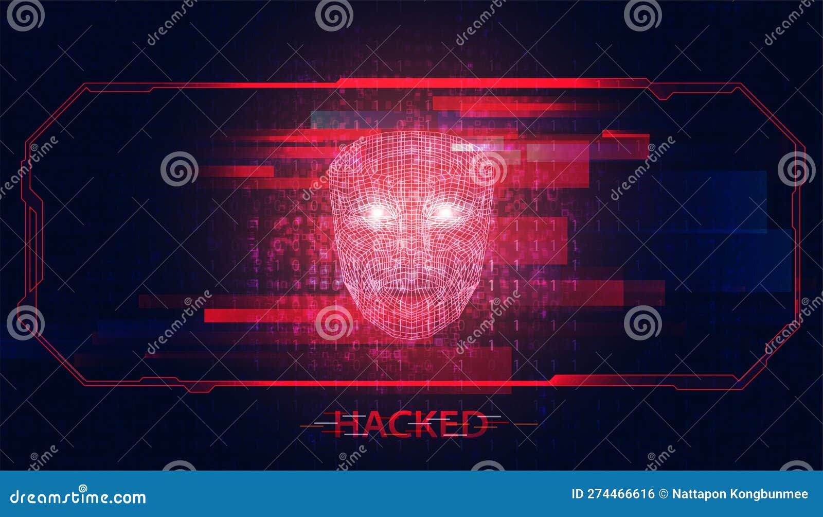 Abstract Hacker Face Digital Concept Steals Information from Computers on  the Network. in the Internet World Break through the Stock Vector -  Illustration of security, hacking: 274466616