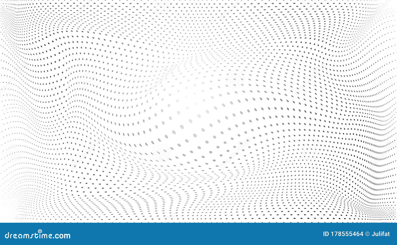 Abstract Halftone Wave Dotted Background. Modern Monochrome Background ...