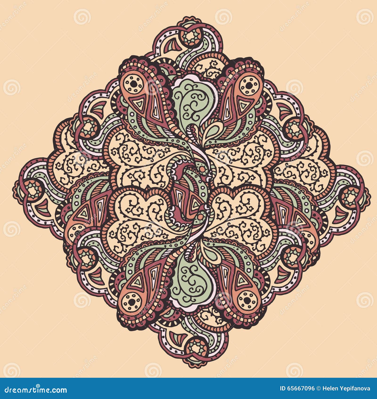 abstract hand-drawn waves pattern.