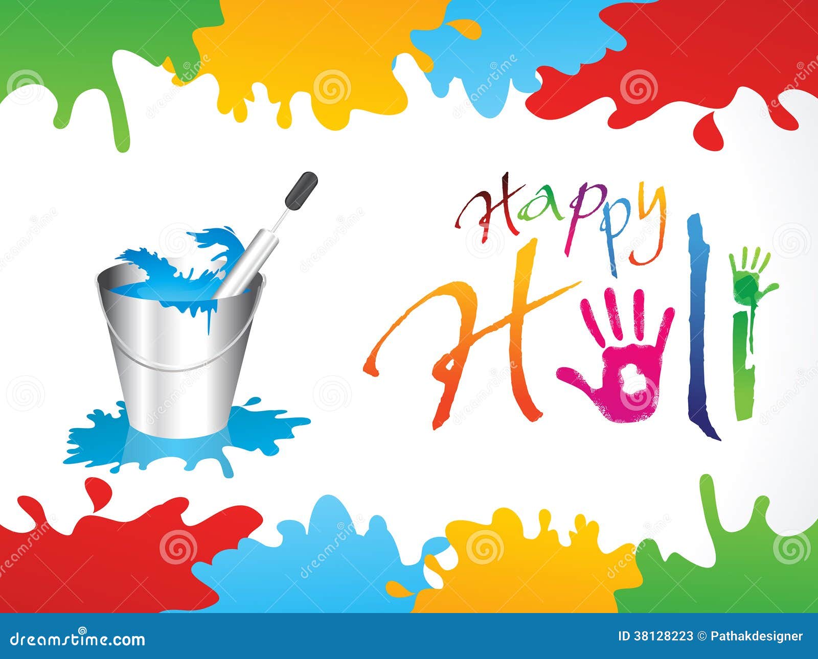 Illustration Of Colorful Splash In Happy Holi Background Royalty Free SVG  Cliparts Vectors And Stock Illustration Image 53412205
