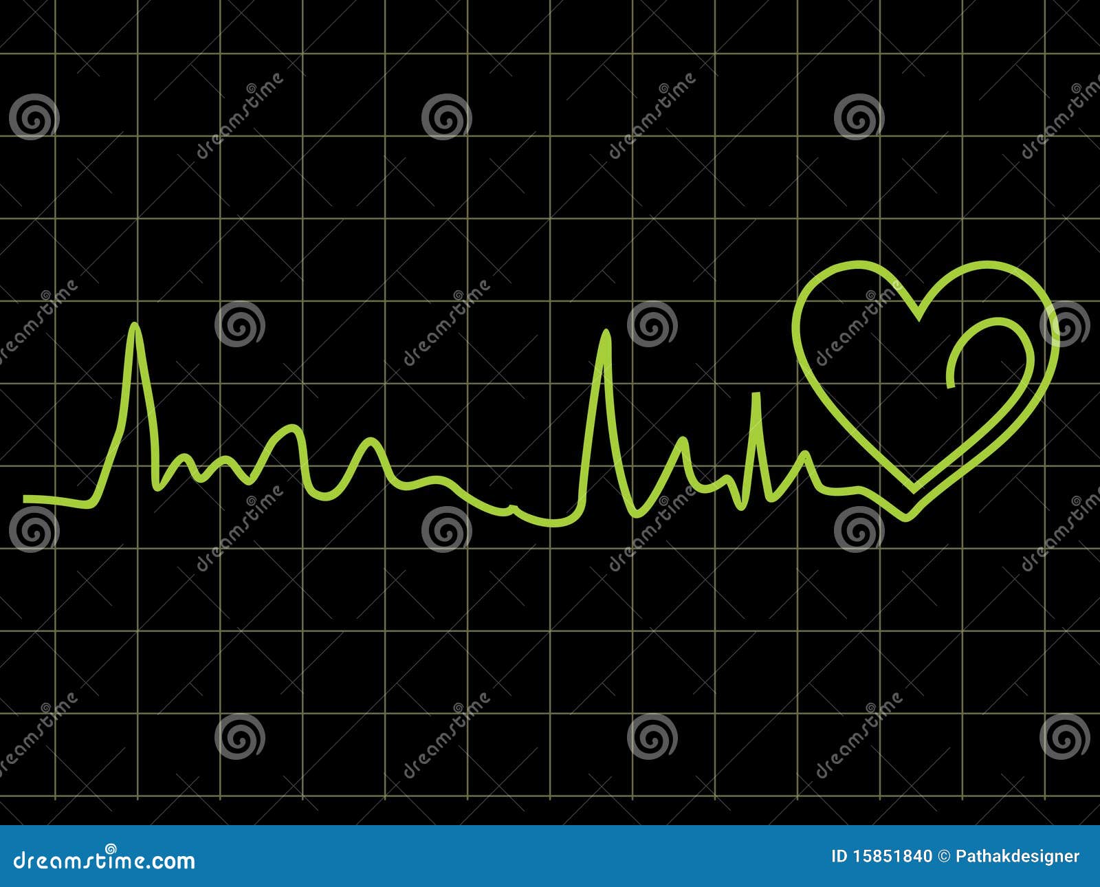 Abstract heart beat chart stock vector. Illustration of healthy 15851840