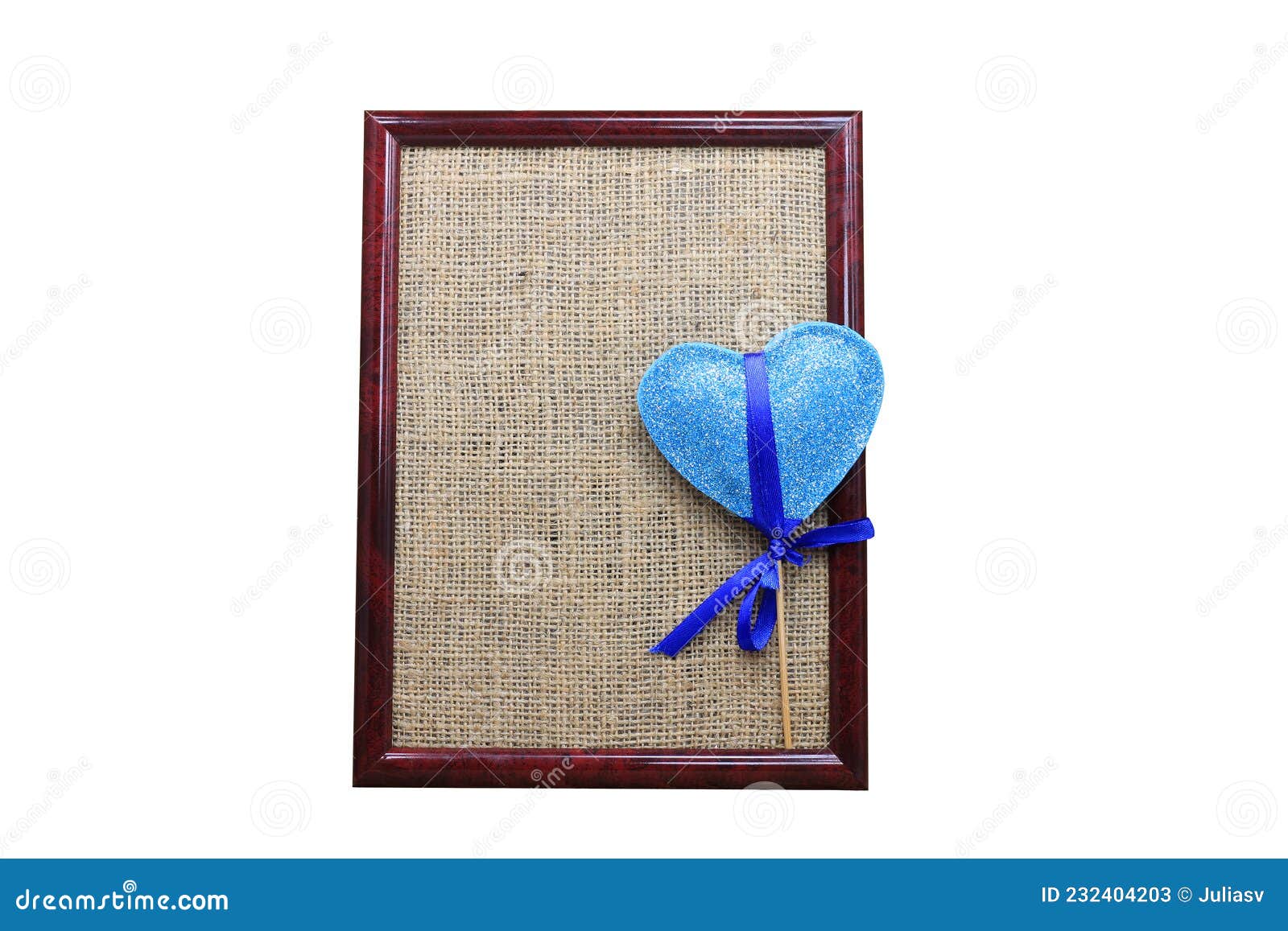 Abstract Heart and Photo Frame on White Background Stock Image Image