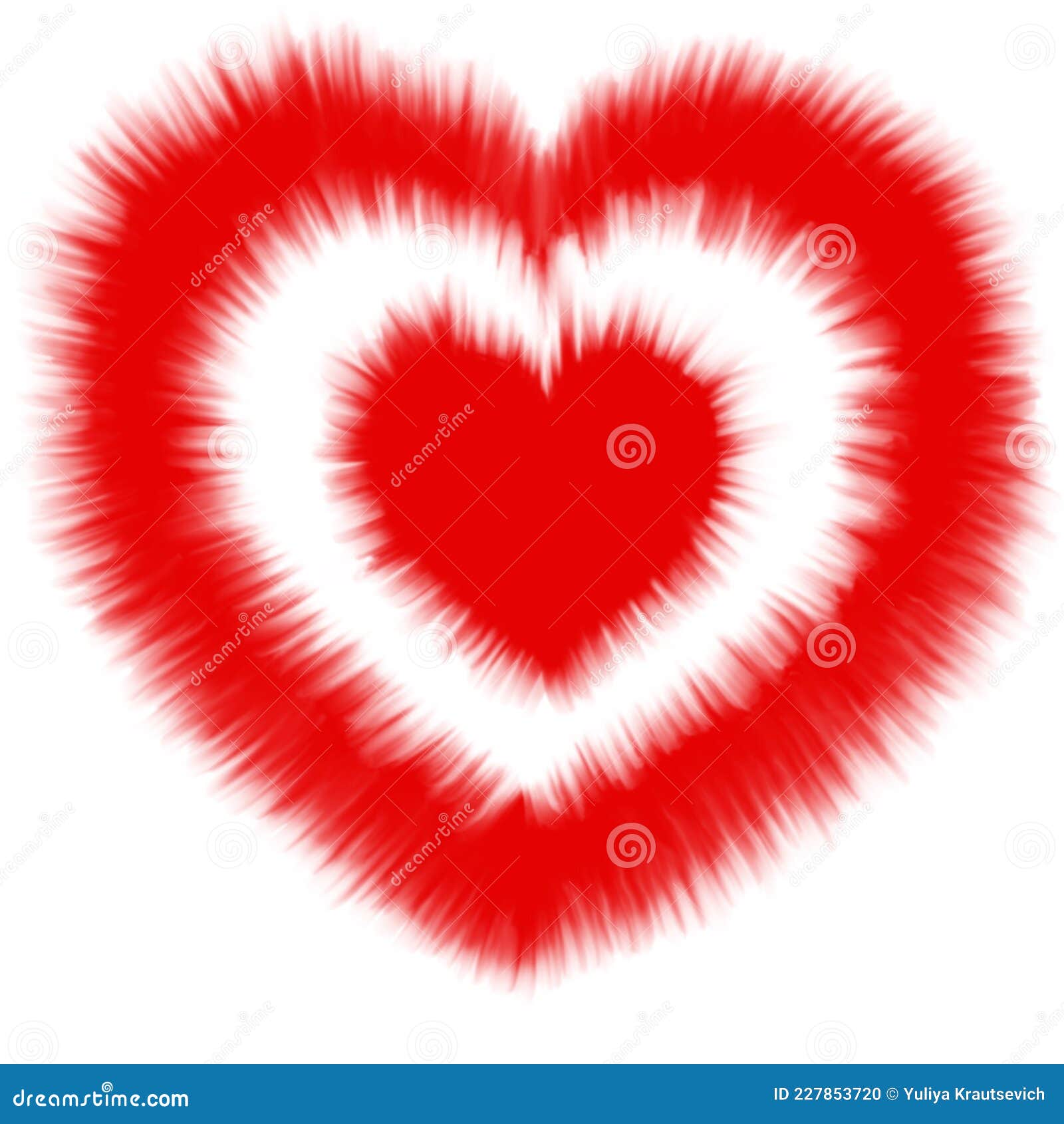 Abstract Heart. Tie Dye Pattern Stock Illustration Illustration of