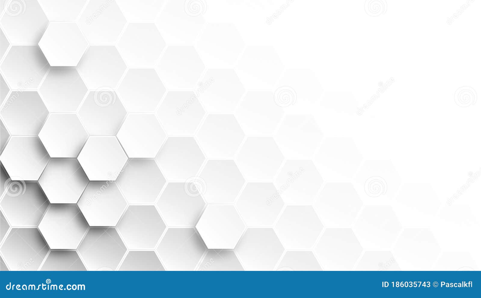 Abstract Hexagon Wallpaper , White Background , 3d Vector Illustration .  Stock Vector - Illustration of science, banner: 186035743