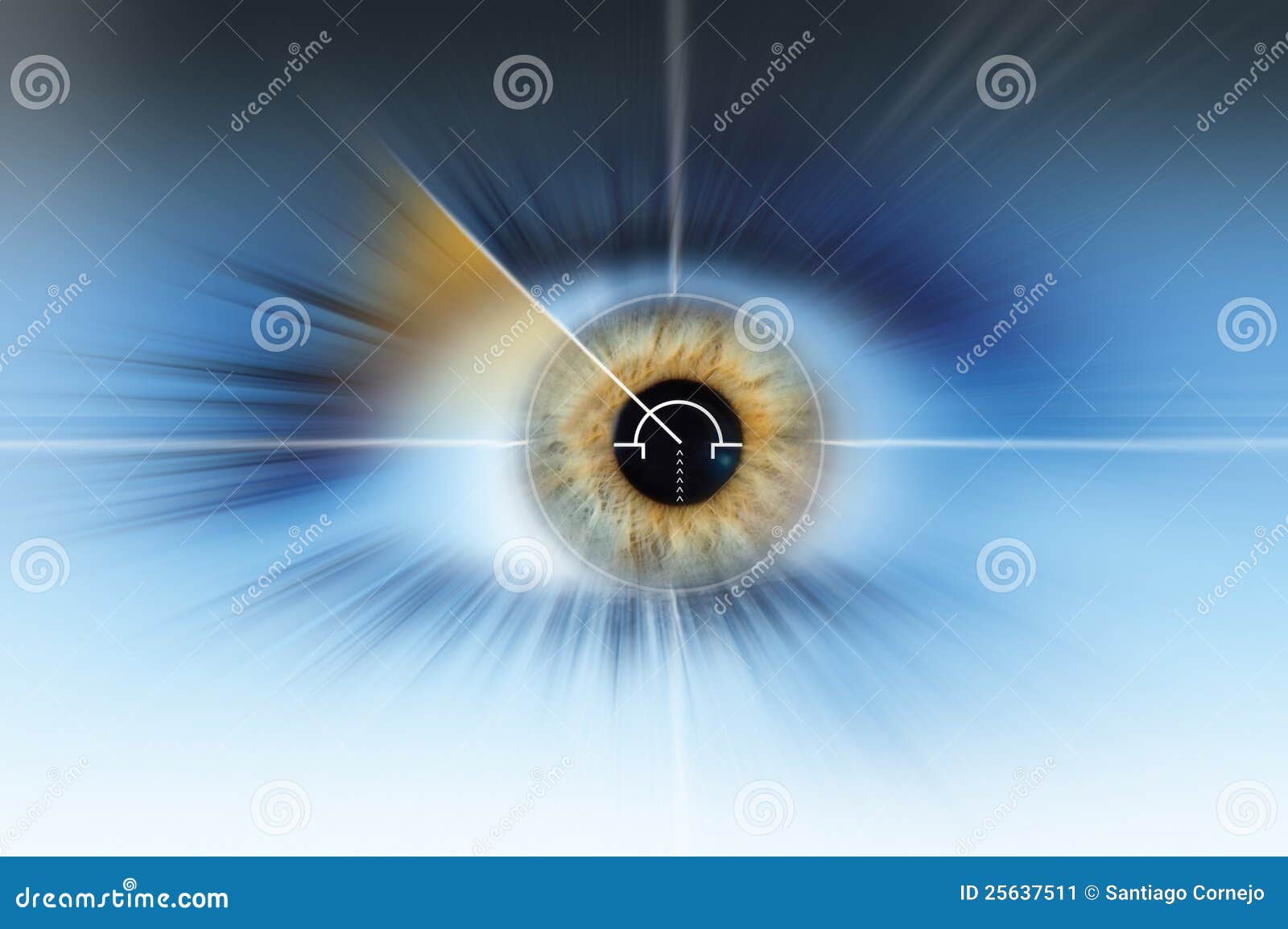 abstract high tech eye background