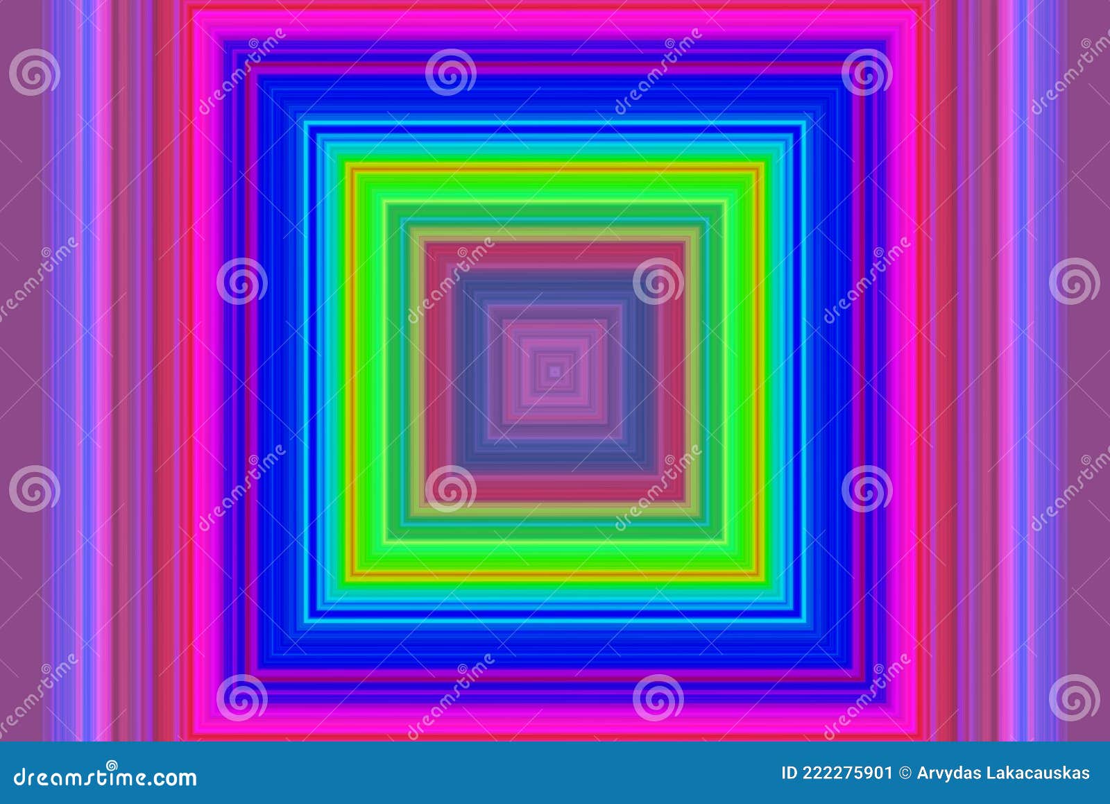 Abstract Hypnotic Square Psychedelic Background,vibrant Colors Virtual ...