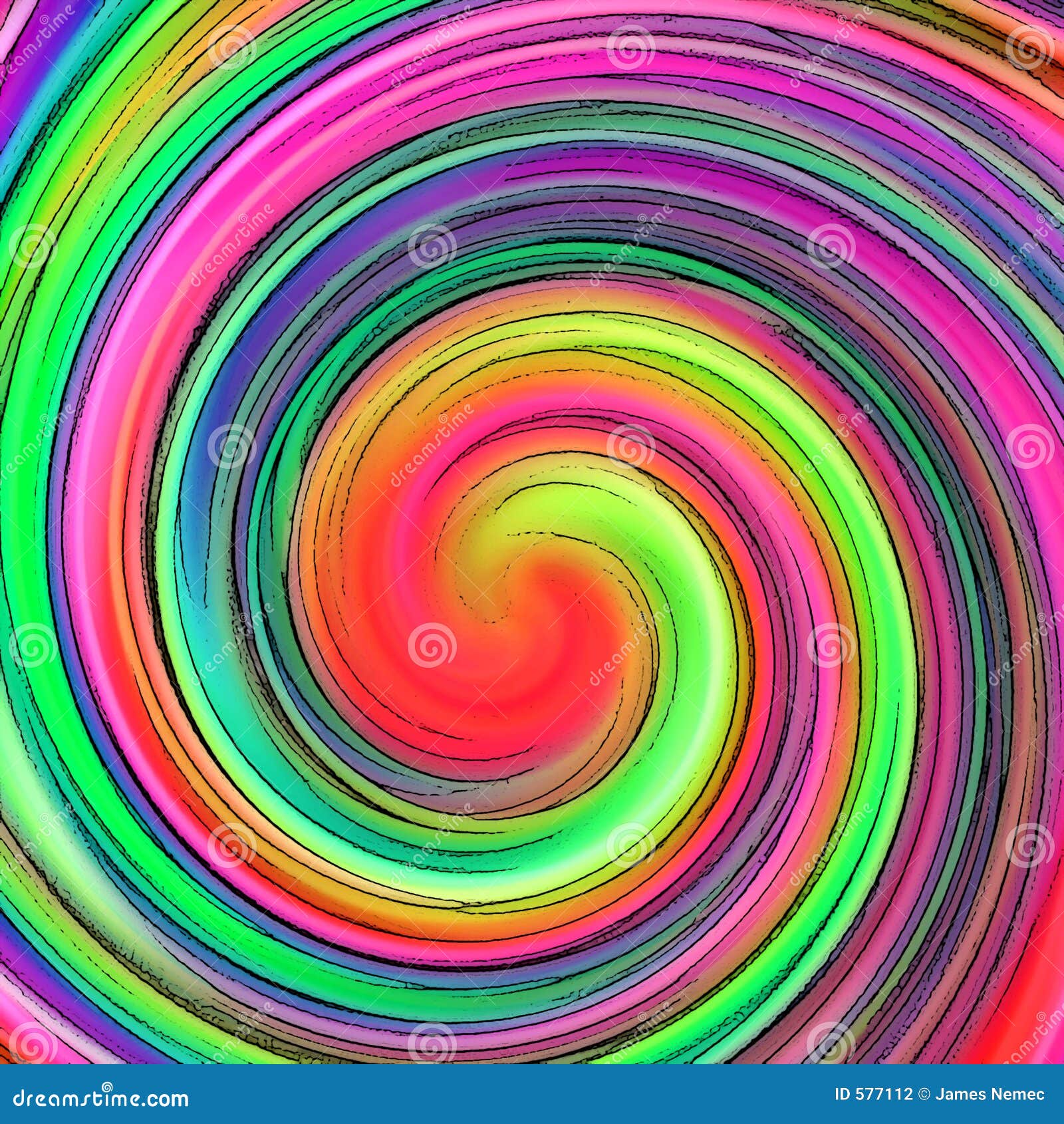 abstract hypnotic swirl