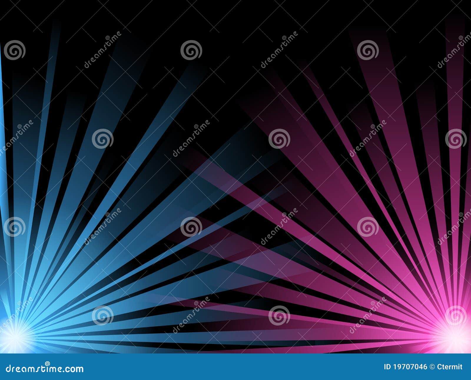 abstract  of blue and pink light beams