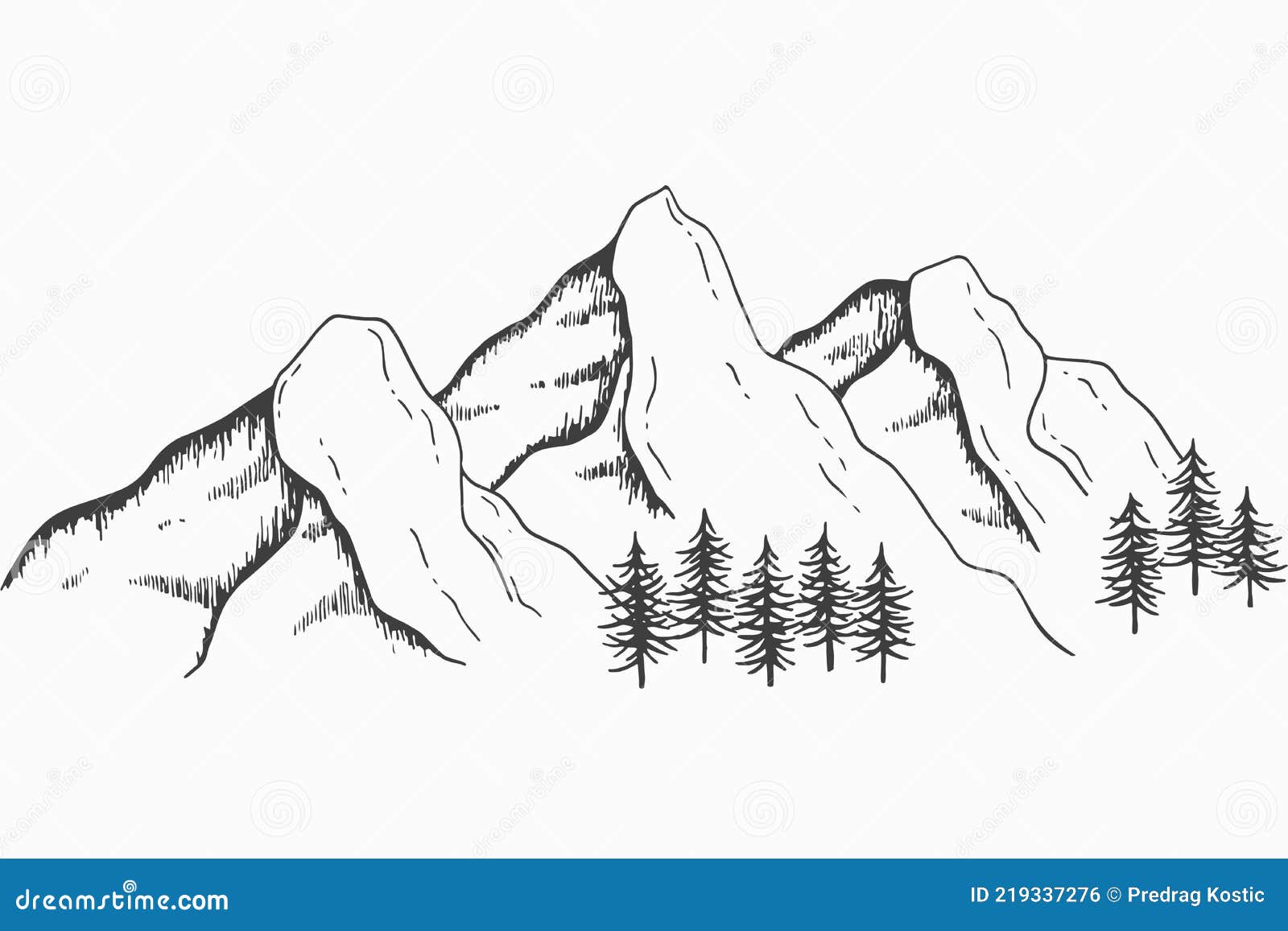 abstract  natute or outdoor mountain range silhouete