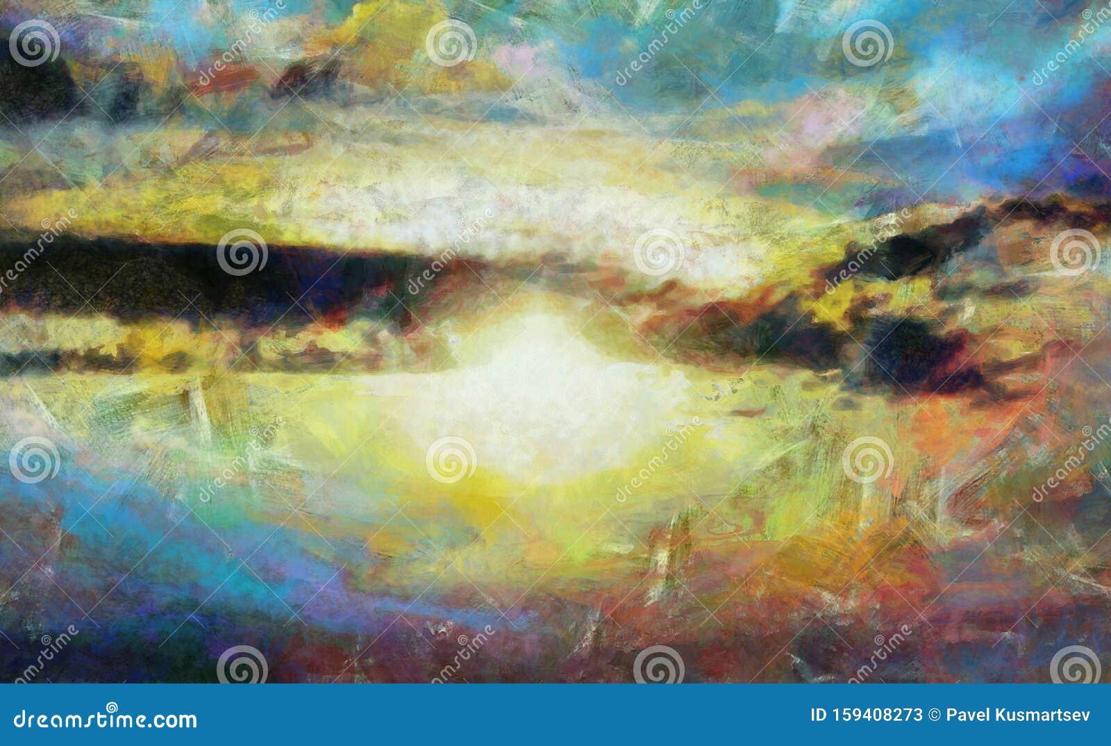 Abstract Illustration of the Sky Stock Illustration Illustration of