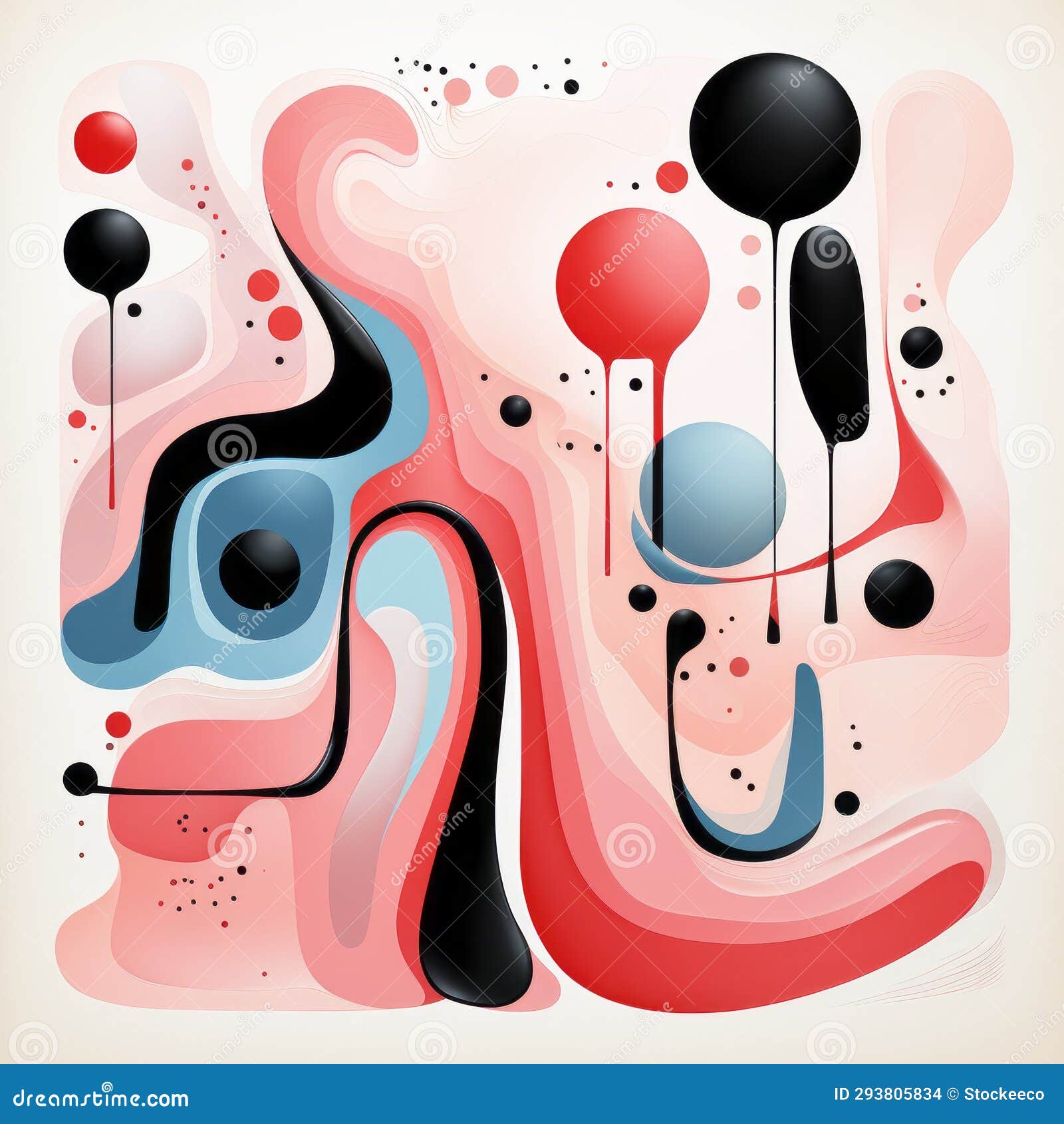 colorful abstract art with nostalgic  style