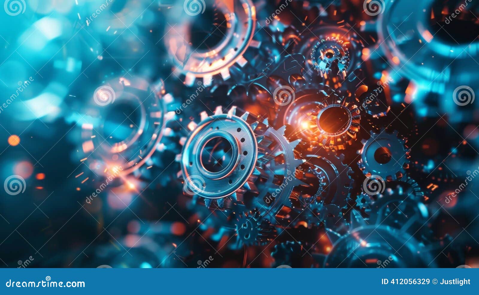 An Abstract Image of Gears and Cogs Representing the Complexity and  Interdependence of the Banking Industry and Stock Image - Image of finance,  cryptocurrency: 412056329