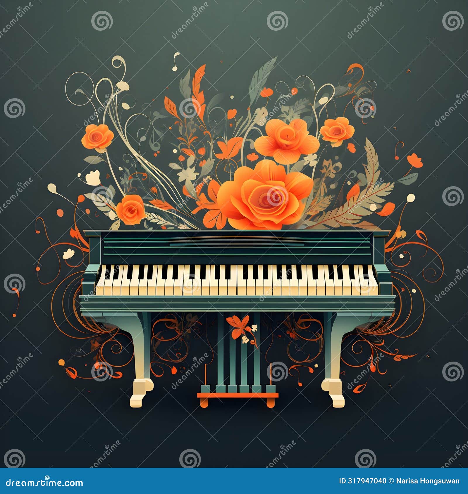 an abstract image of a grand piano that is colorful and bright. abstract colorful piano keyboard keys as wallpaper background