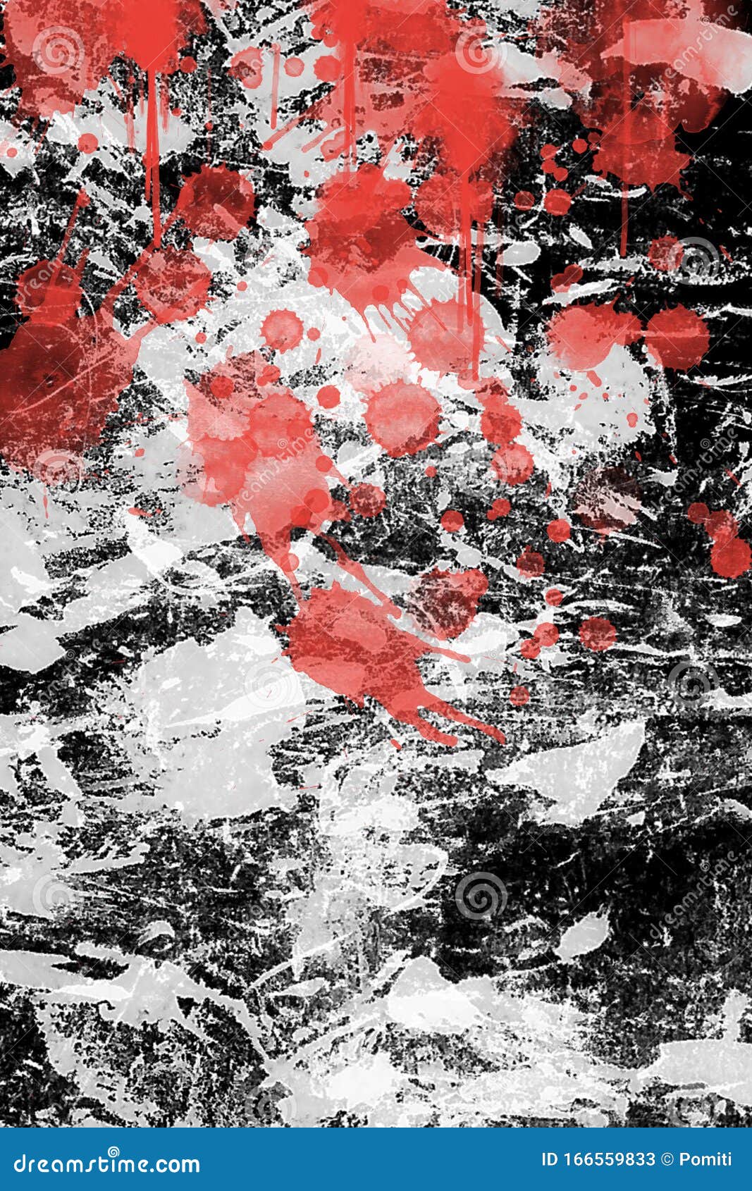 Abstract Image Of Red And White Watercolor On Black Background, Art Background Stock Illustration - Illustration Of Splash, Drop: 166559833