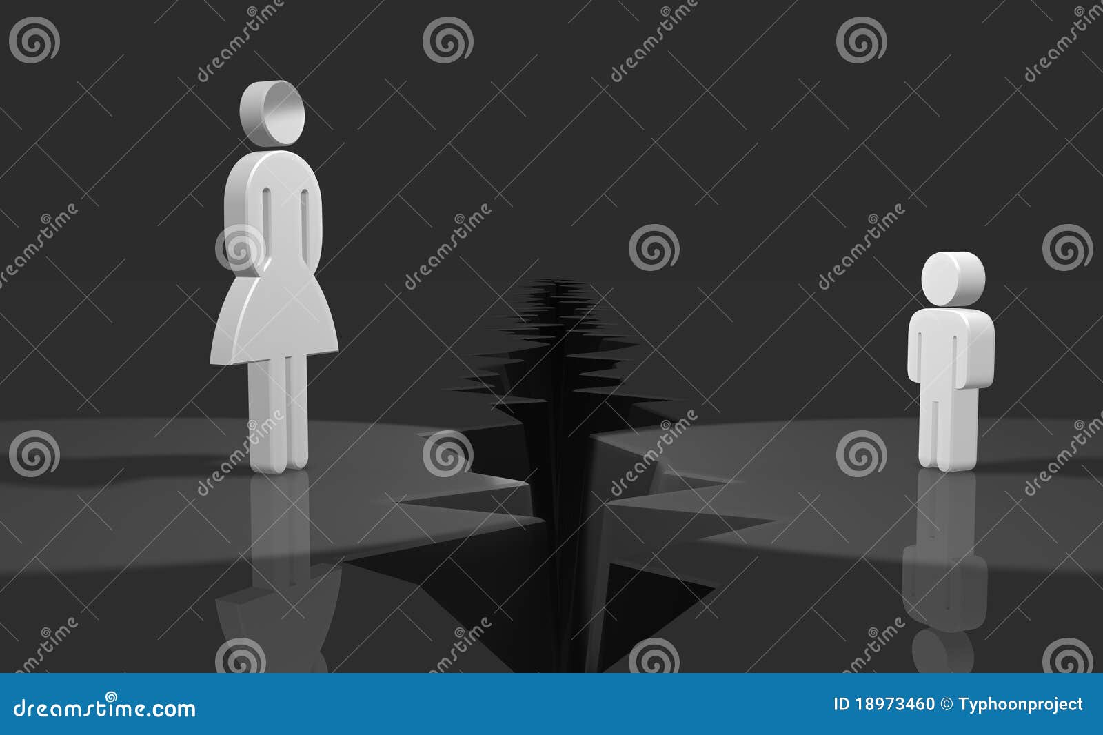 An Abstract Image Represents the Abandonment Stock Illustration