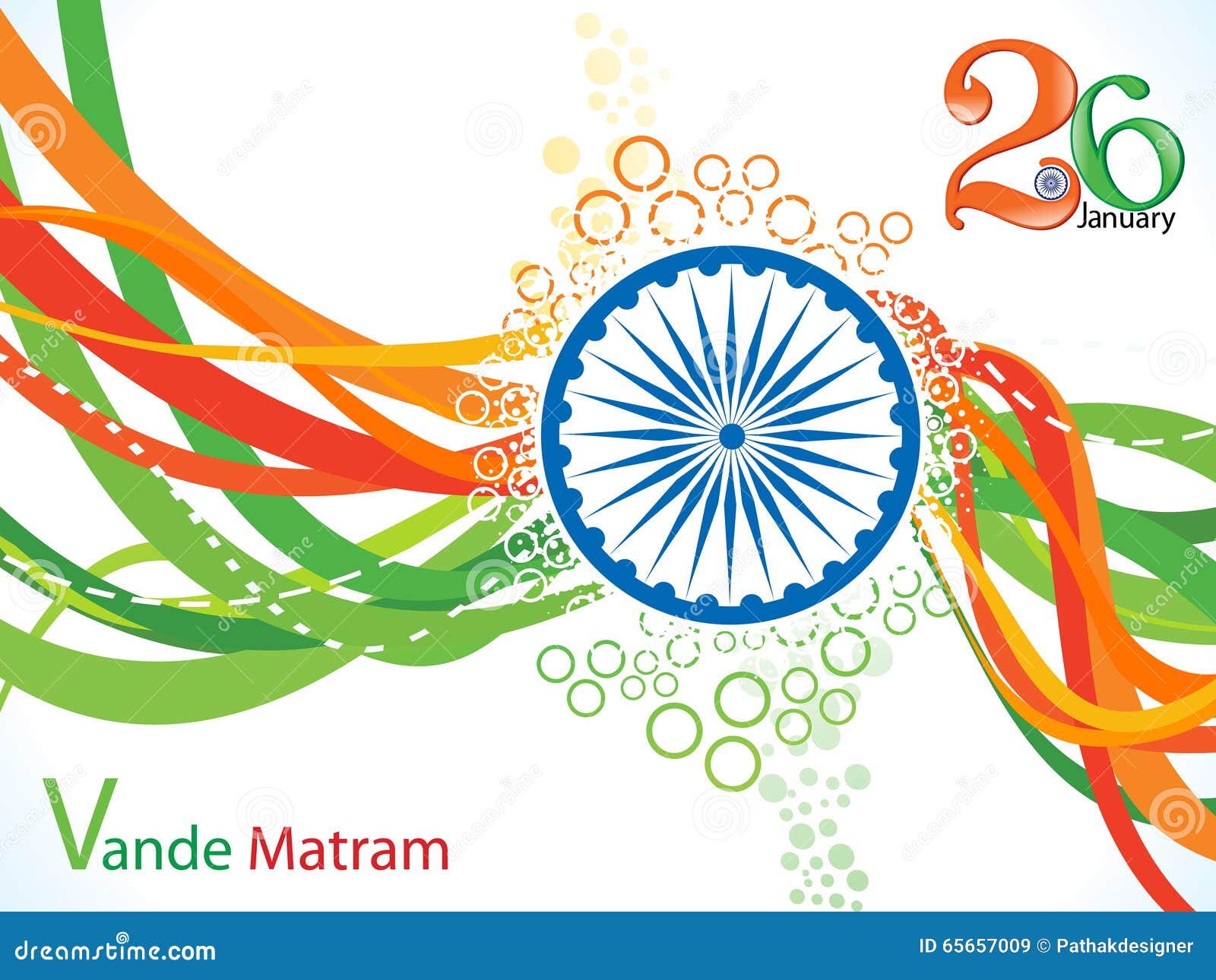 Abstract Indian Flag Wave Background Stock Vector - Illustration of ...