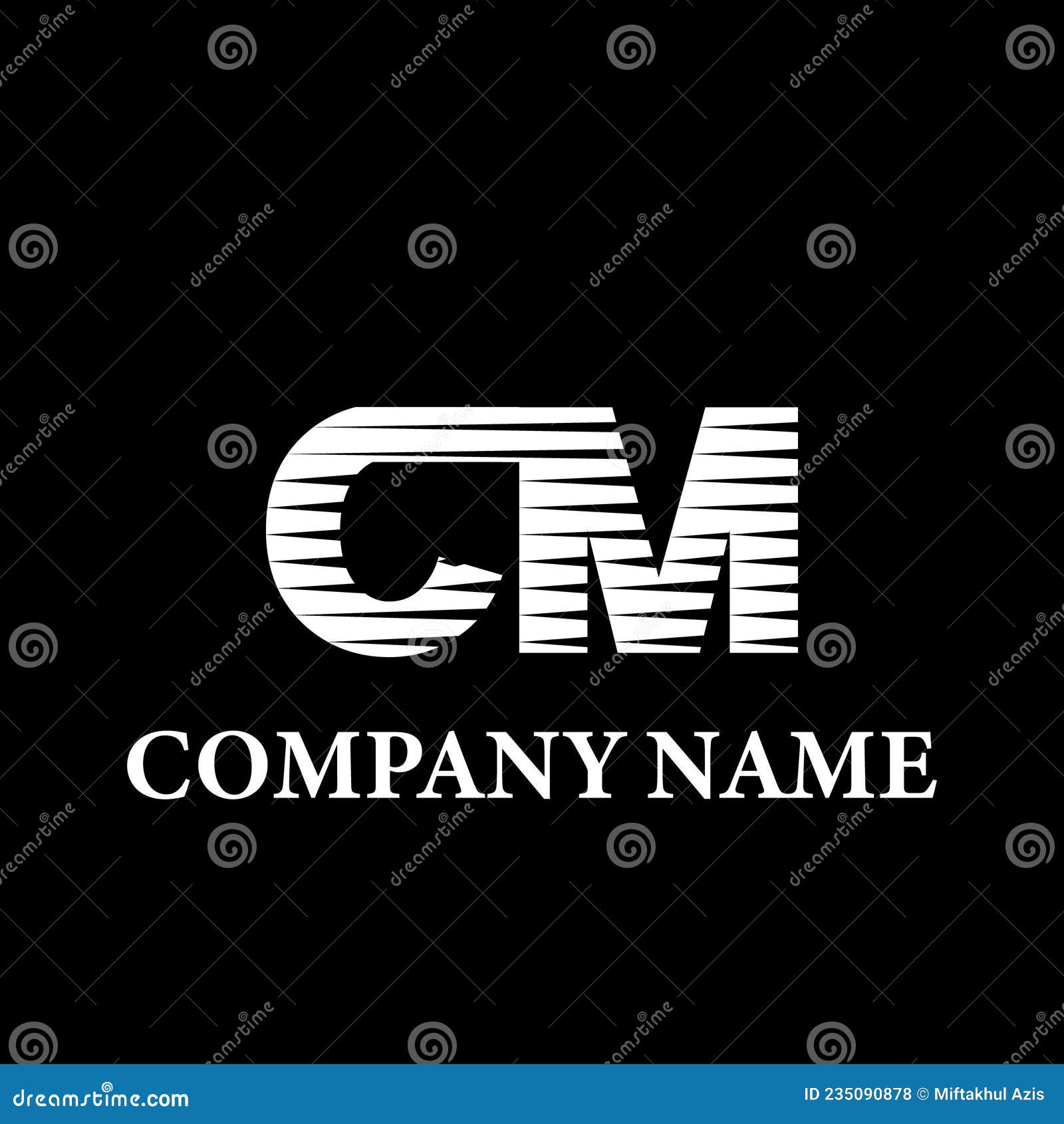 Abstract Initial Letter CM Logo Applied for Company Name Logo Design ...