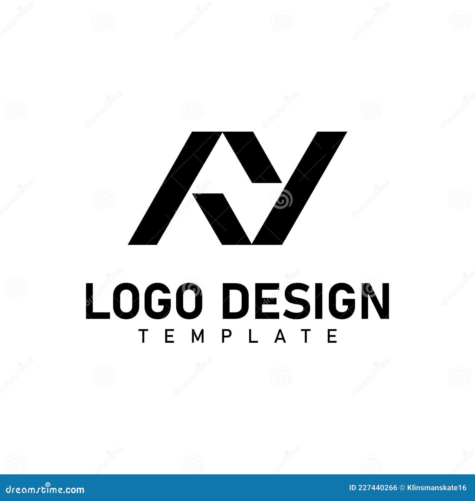 Abstract Initial Letter Mark Ay Logo Template Design Stock Vector