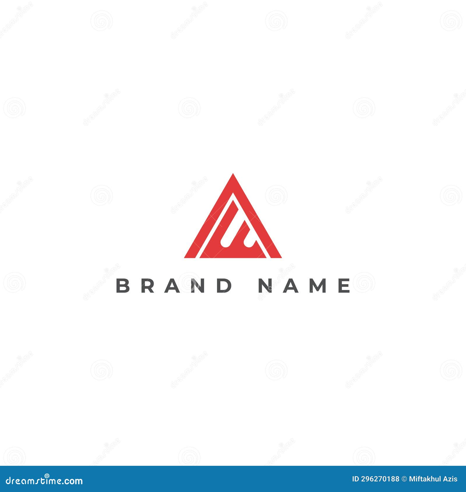 abstract initial triangle letter ae or ea logo    in red color
