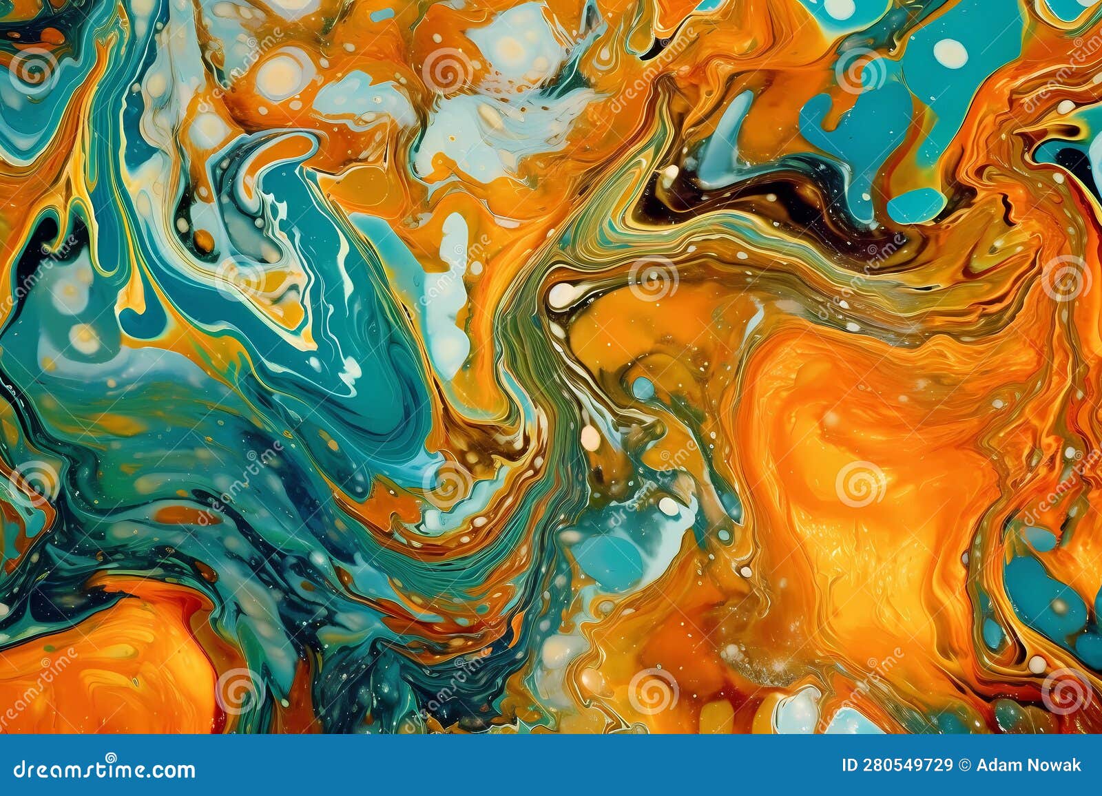 Abstract Ink Background with Marble Texture. Marble Paint Stock