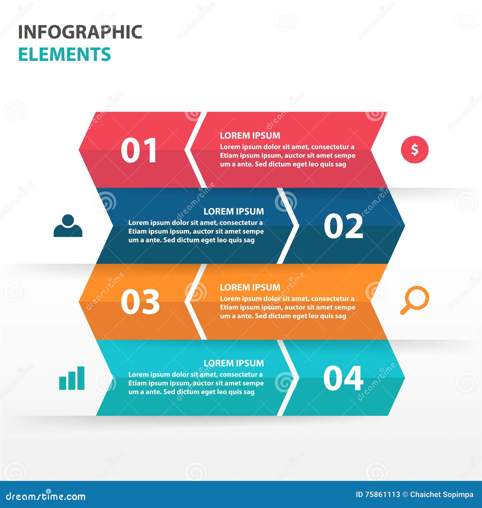 Abstract Label Business Infographics Elements, Presentation Template