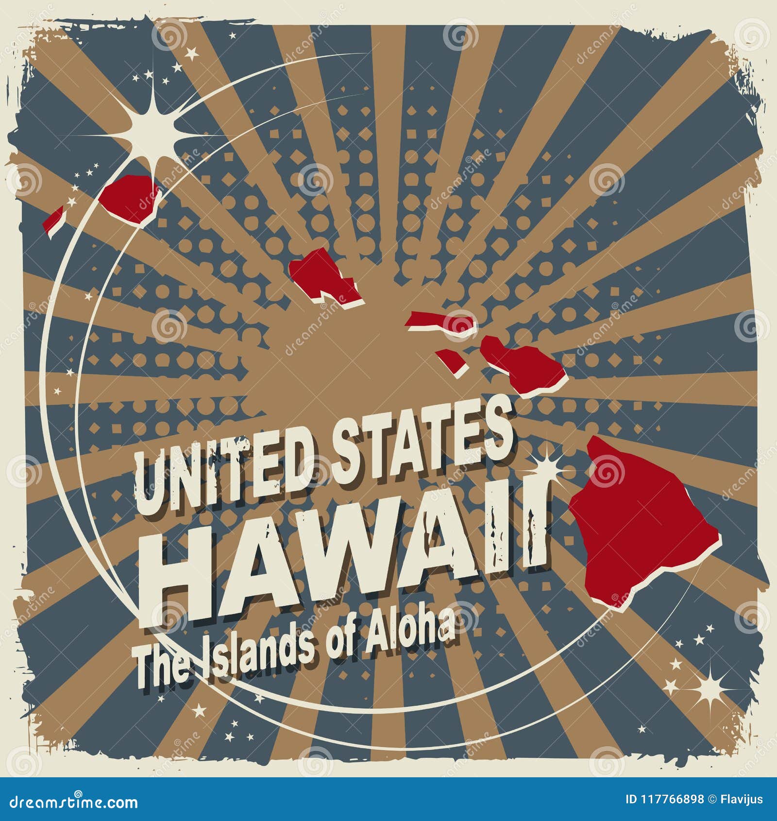 Labeled Hawaii Map Usa