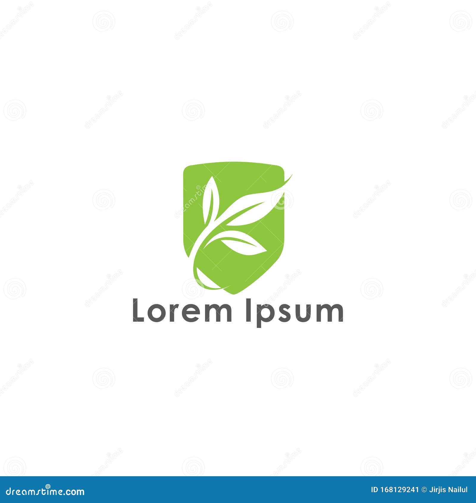 Abstract Leaf Logo Vector Leaf Logo Design for Template Stock