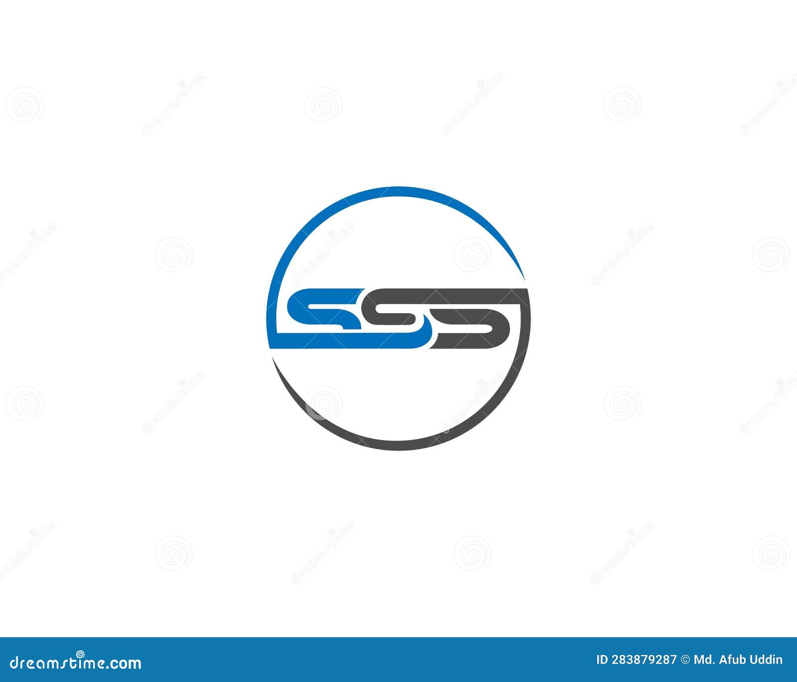 abstract letter sss premium logo icon .