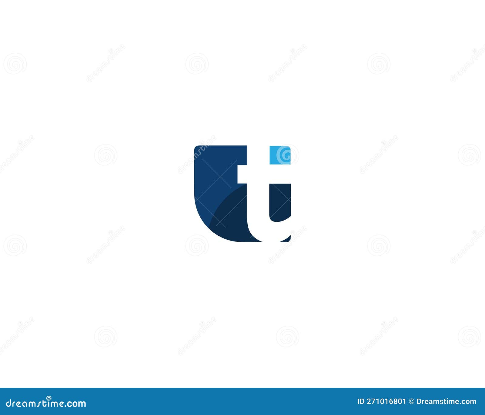 Abstract letter TI logo stock vector. Illustration of internet - 271016801
